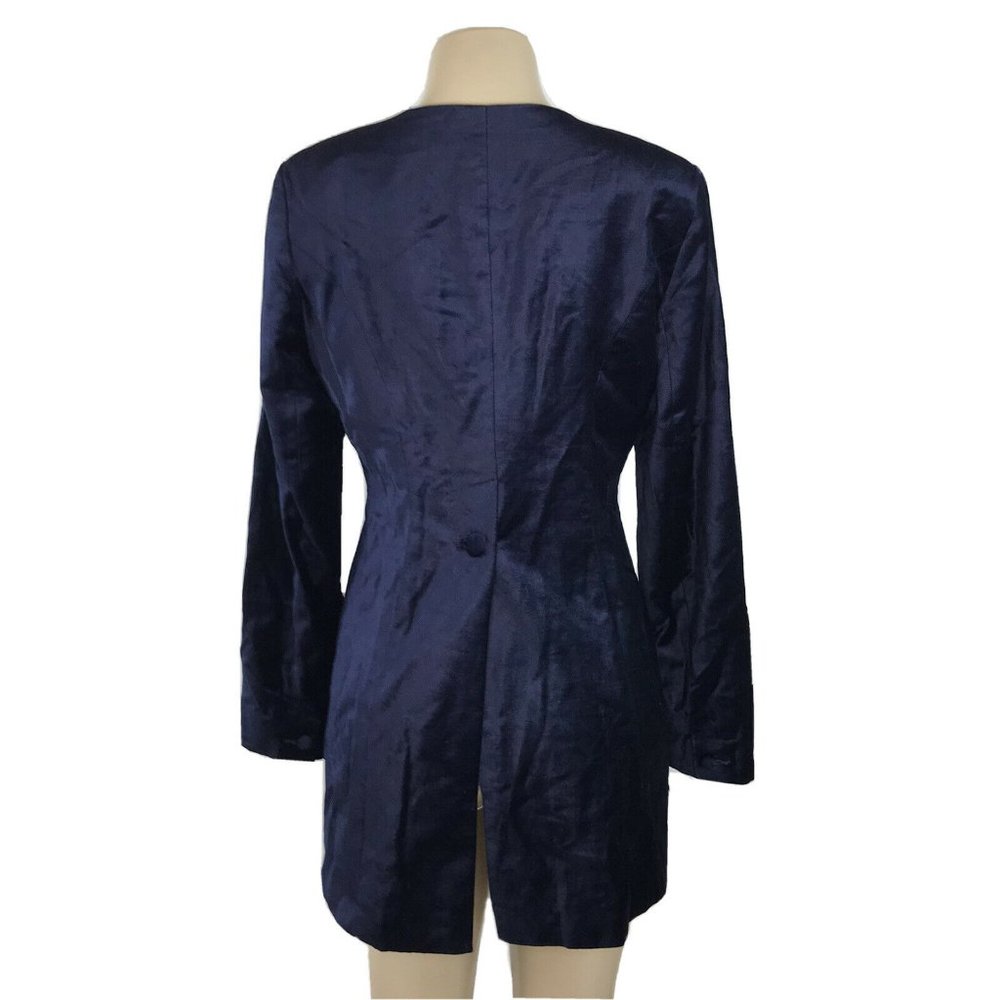 CAbi The Entrance Coat Velvet Buttons Blue #3489 - Picture 7 of 11